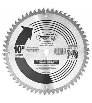 DISCO ALUM, MELAM, MDF, PLAST 80 DTS 10" 250-801 TIMBERLINE