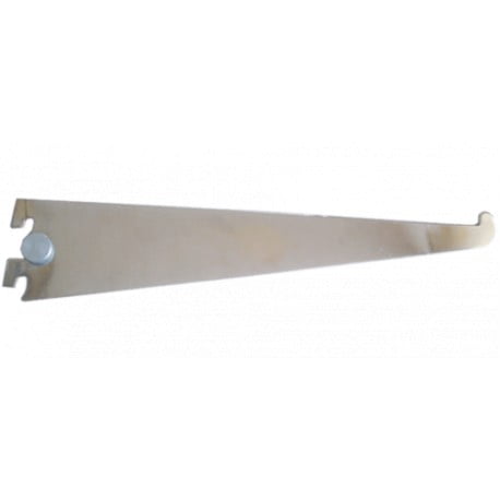 MENSULA PARA PILAR DOBLE CROMO 30 CM UNIDAD SM