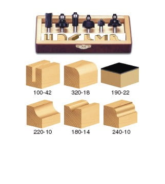 KIT P/RAUTER FRESA MULTIUSO 6 PZS TRS-240 TIMBERLINE