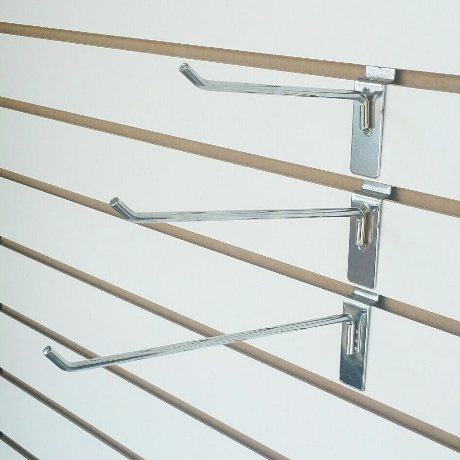 GANCHO CROMADO SLATWALL 4" SW-H4 SM