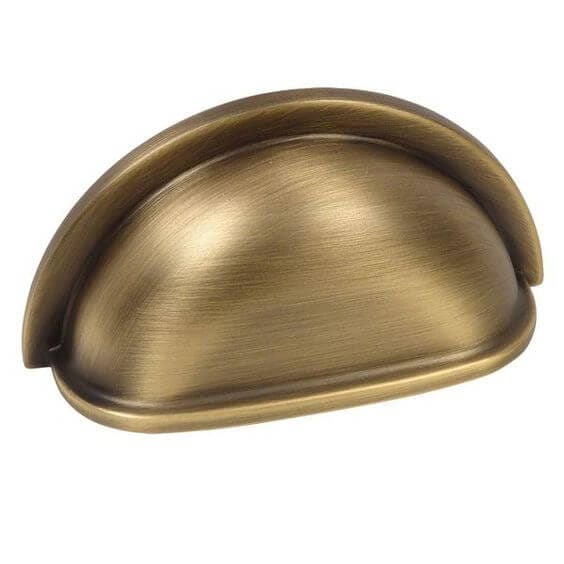 HALADOR METÁLICO CONCHA 94 MM SATIN GOLD SM