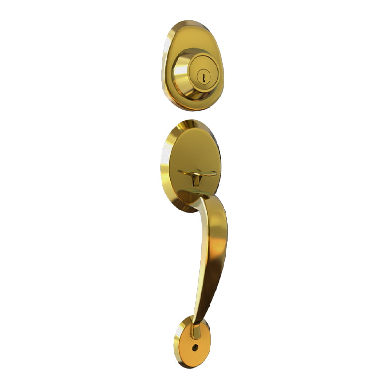 CHAPA ENTRADA PRINCIPAL DORADO BRILLO TRITON