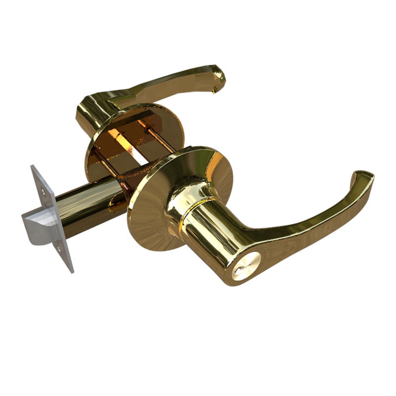 CHAPA MANIJA CURVA DORMITORIO DORADO ANTIGUO TRITON