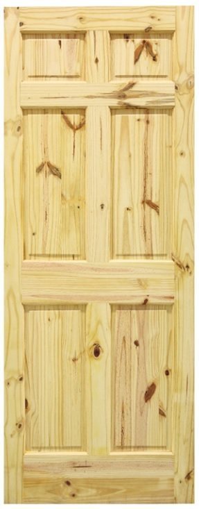 PUERTA RADIATA CON NUDO 80 CM SM