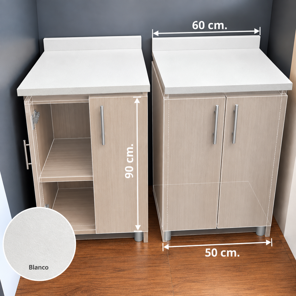 DIY TOP GABINETE BASE MOBA 50 BLANCO