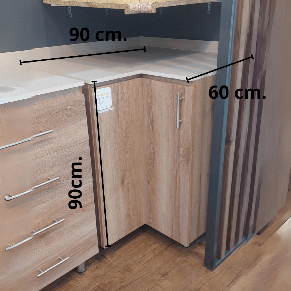 DIY TOP GABINETE BASE MOBA ESQ 90 ROBLE PROVENZAL