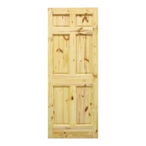 PUERTA RADIATA CON NUDO 95 CM SM