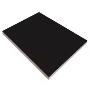 MELAMINA MDF NEGRO BRILLO 5/8" 4'X8' SM