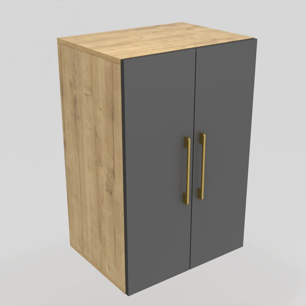 Modulo LDT 50x75x36 + 2 puertas roble rustico/gris grafito