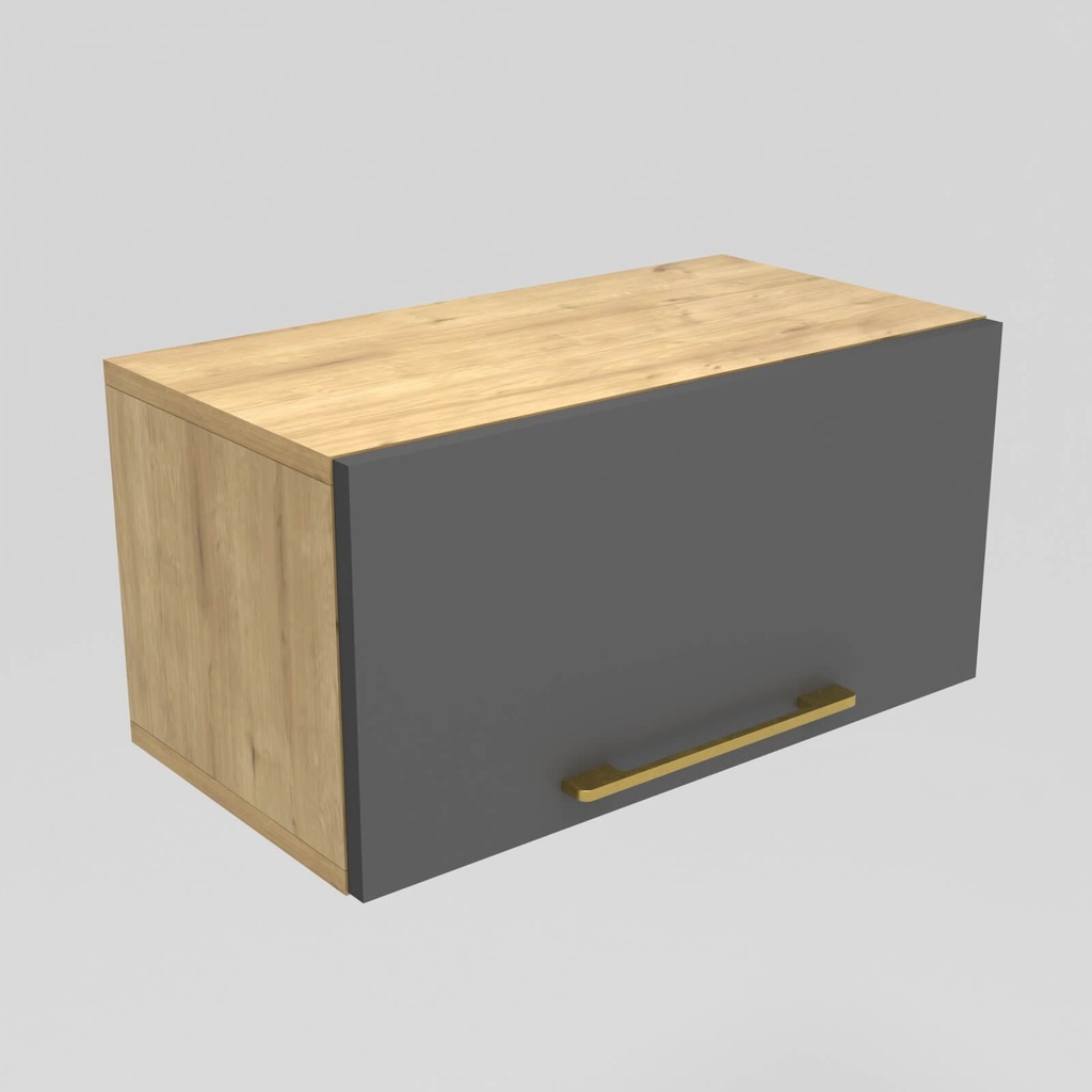 Modulo LDT 25x50x25 + puerta horizontal roble rustico/gris grafito