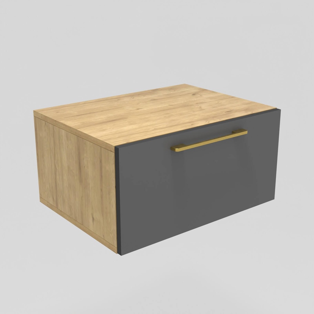 Modulo LDT 50x25x36 + gaveta roble rustico/gris grafito