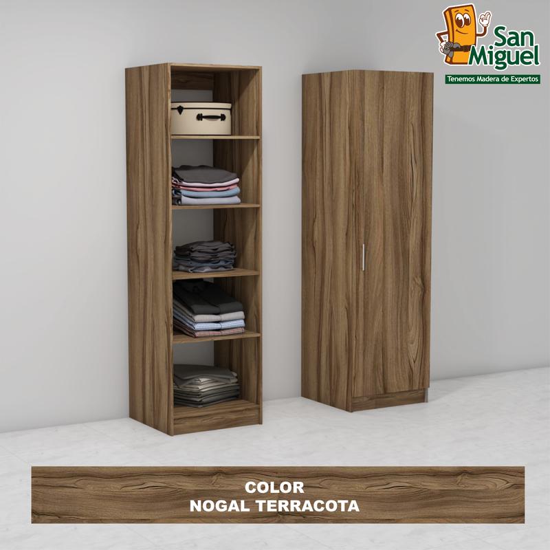 DIY CLOSET 5 ENTREPAÑOS ANCHO 60 NOGAL TERRACOTA