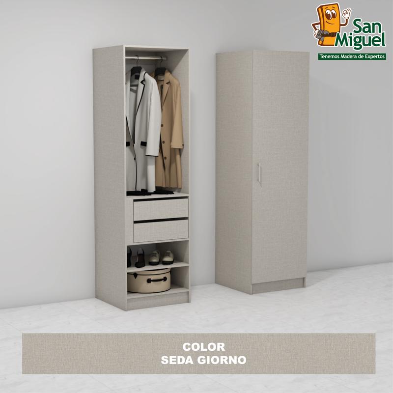 DIY CLOSET 1 COLGADOR 2 GAVETAS ANCHO 60  SEDA GIORNO