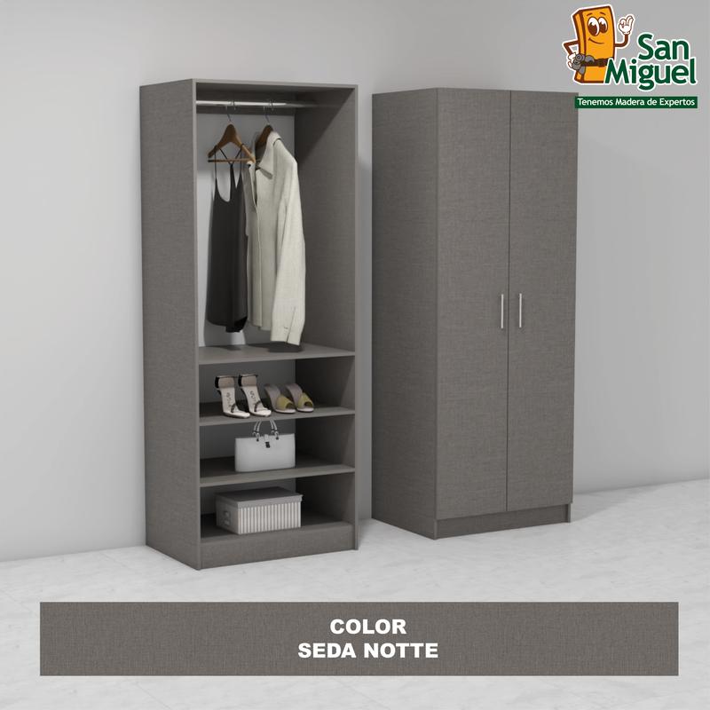 DIY CLOSET 1 COLGADOR 3 ENTREPAÑOS ANCHO 80  SEDA NOTTE