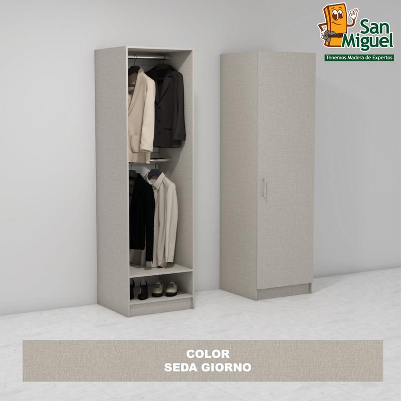 DIY CLOSET 2 COLGADORES ANCHO 60 + PUERTA  SEDA GIORNO