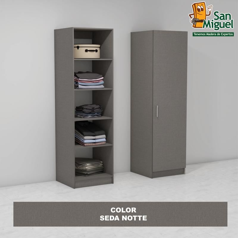 DIY CLOSET 5 ENTREPAÑOS ANCHO 60 + PUERTA  SEDA NOTTE