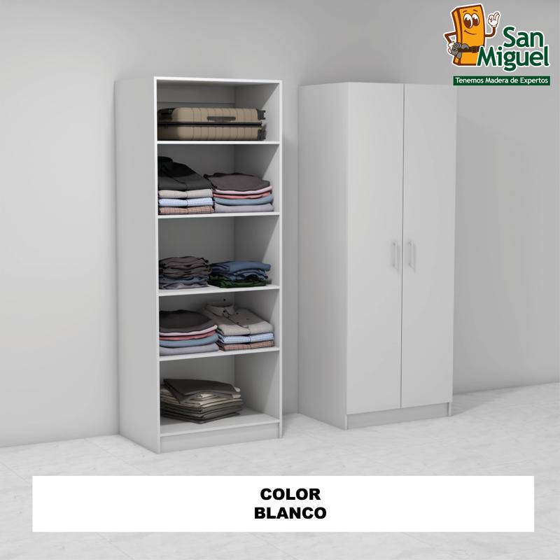DIY CLOSET 5 ENTREPAÑOS ANCHO 80  BLANCO