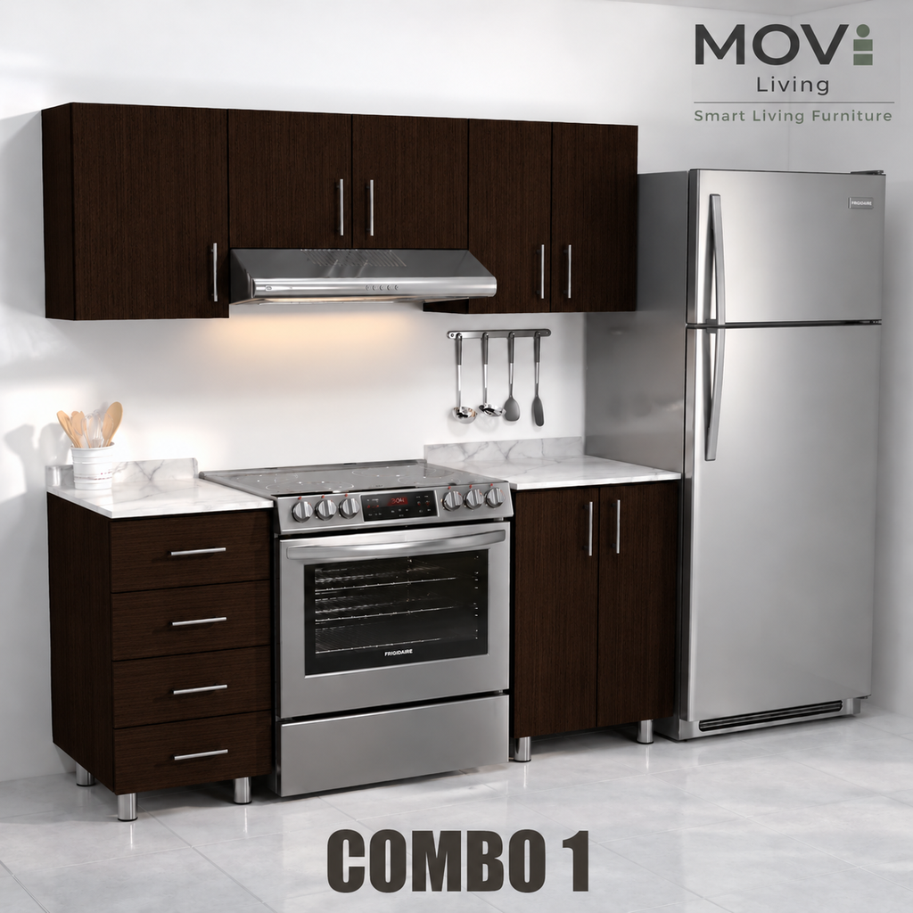 COMBO COCINA 1 5PZS WENGUE + TOP MARMARA