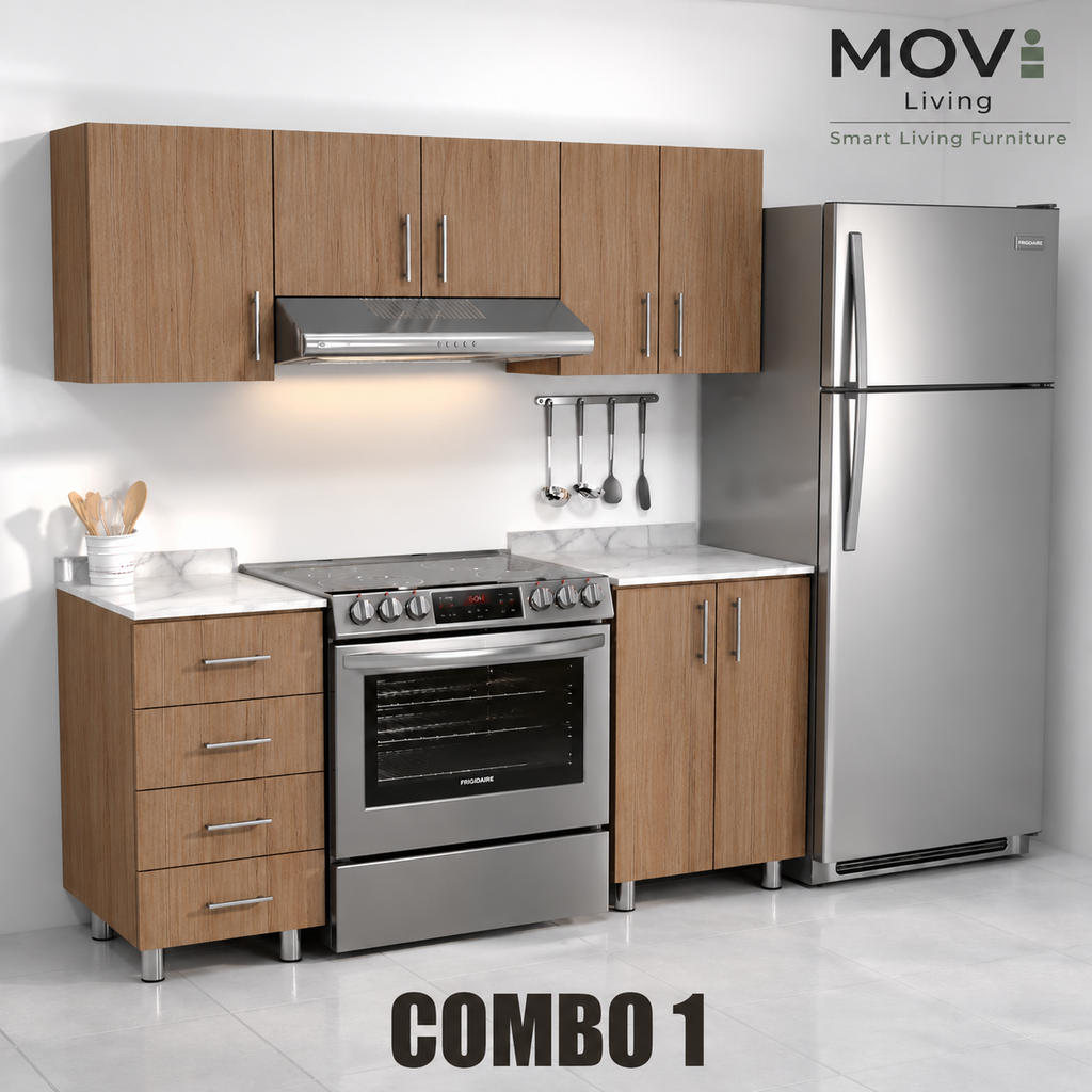 COMBO COCINA 1 5PZS CARAMEL + TOP MARMARA