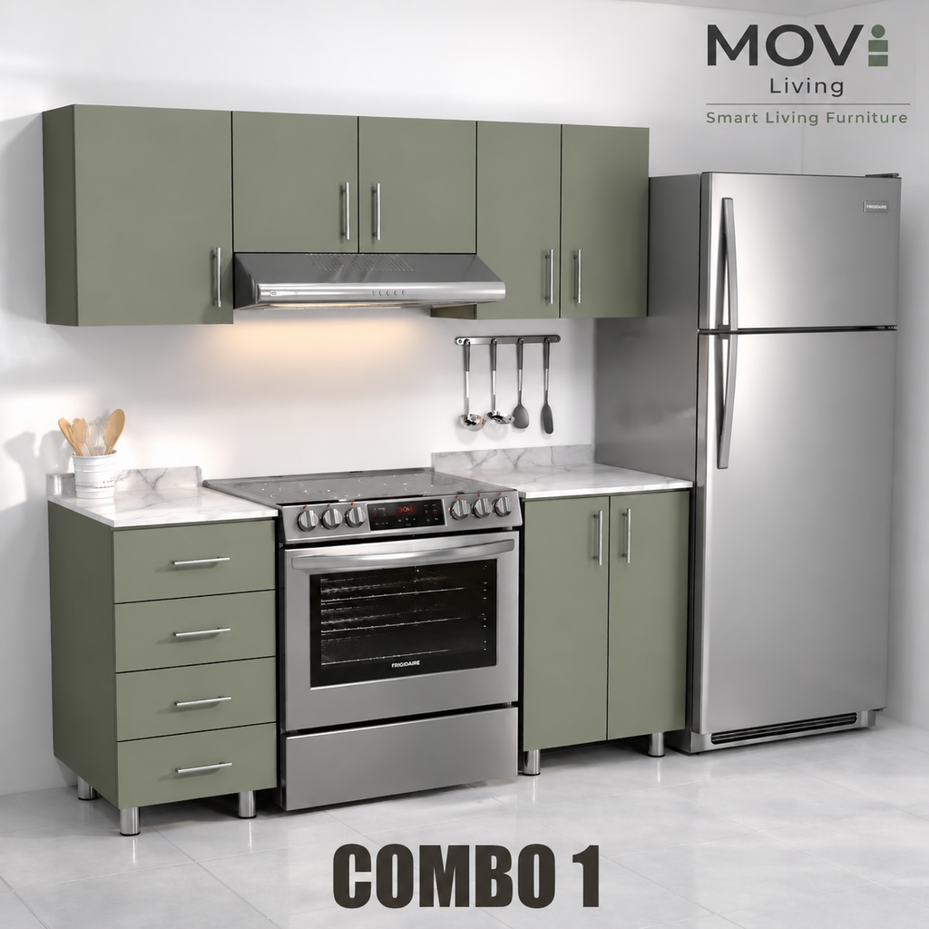 COMBO COCINA 1 5PZS ENEBRO + TOP MARMARA