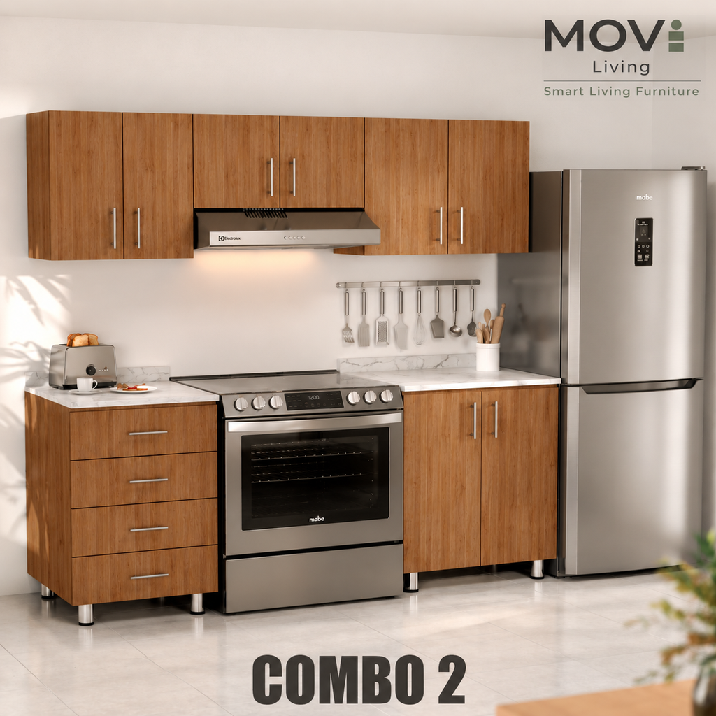 COMBO COCINA 2 5PZS CARAMEL + TOP MARMARA