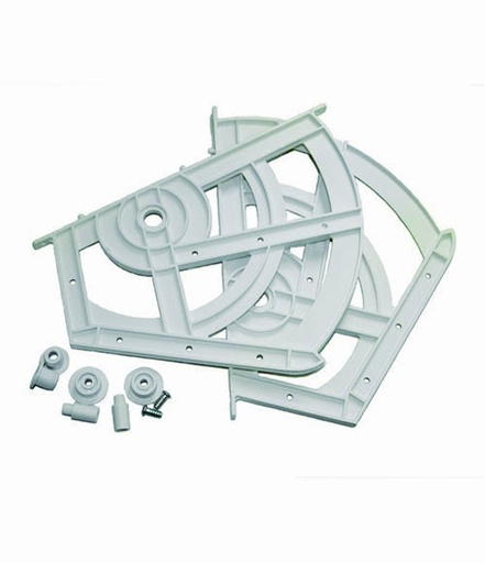 [F12-090202] HERRAJE PARA ZAPATERA DE PLÁSTICO COLOR NEGRO