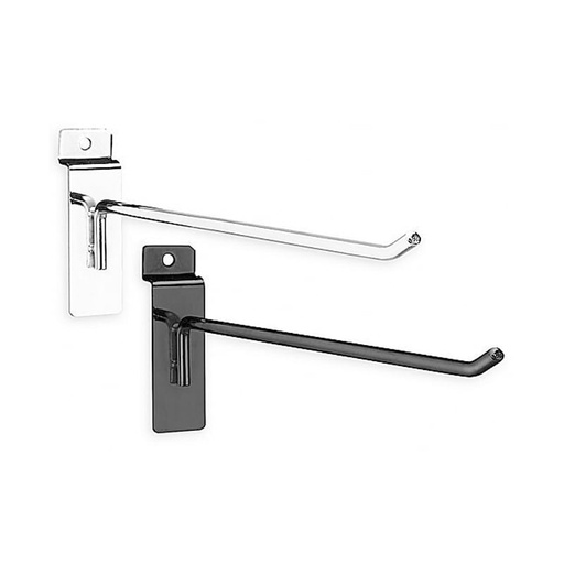 [F12-090418] GANCHO NEGRO SLATWALL 12" EBL-H12 SM