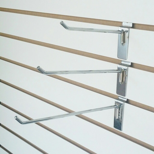 [F12-090400] GANCHO CROMADO SLATWALL 6" SW-H6 SM