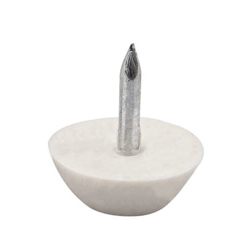 [F12-160303] DESLIZADOR PLASTICO BLANCO 5/8" DIMACSA