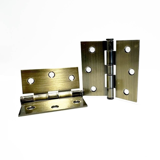 [F2-0401] BISAGRA LATON ANTIGUO PAR 3X3" DIMACSA