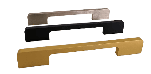 [F5-150038] HALADOR METÁLICO BARRA C (ST-8332) 148 MM MATT GOLD SM