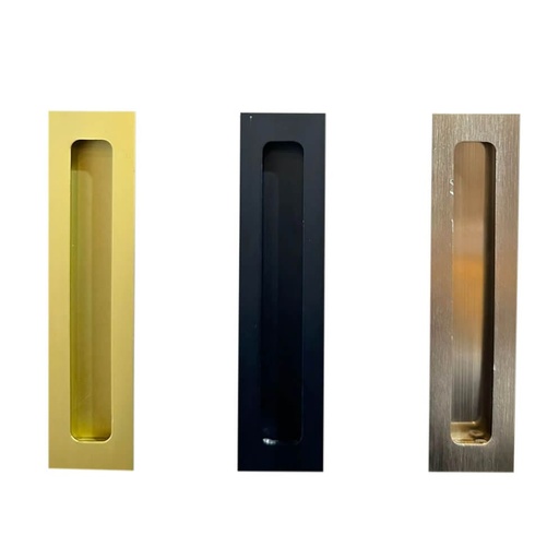 [F5-150055] HALADOR METÁLICO UÑERO CUADRADO (SM-308) 128 MM MATT GOLD SM