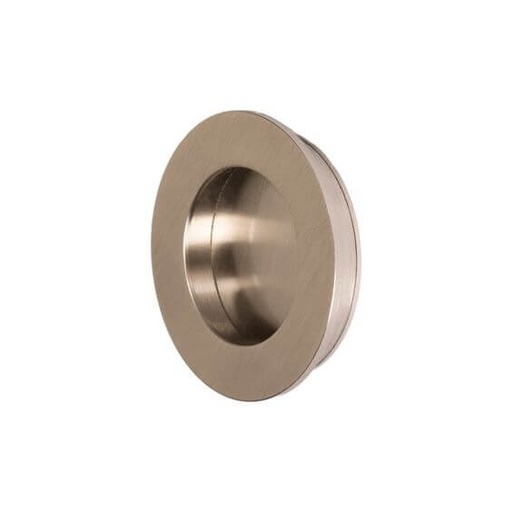 [F5-150050] HALADOR METÁLICO EMBUTIDO REDONDO (SM-166L) 500 MM SATIN SILVER SM