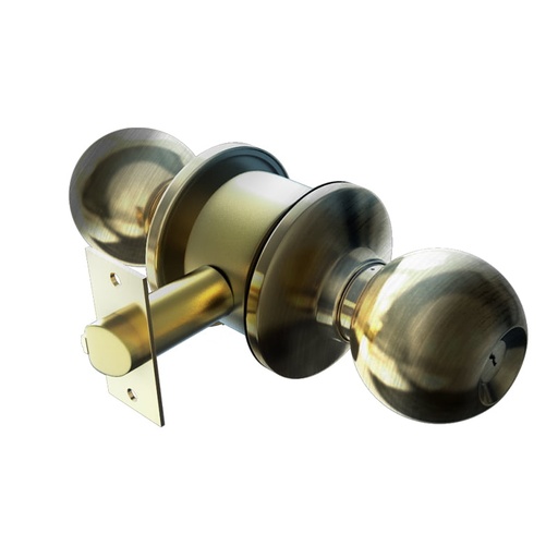 [F7-000105] CHAPA BOLA DORMITORIO DORADO ANTIGUO TRITON