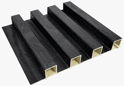 [T18-0001] PANEL DECORATIVO DE PVC NEGRO 160 X 23 X 2900 MM PLASTIMEX