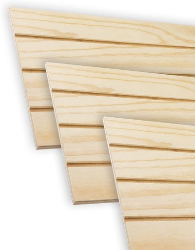 [T5-0310] PLYWOOD PINO RANURADO 3/8" 4' X 8' ARAUCOPLY