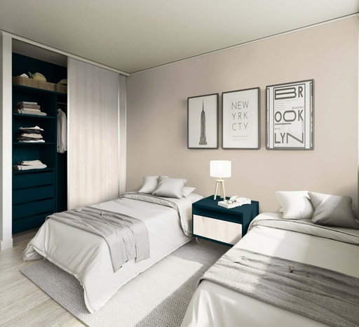 [T6-0218] MELAMINA TUAREG (AZUL) SUPER MATE VESTO 5/8” 6X8