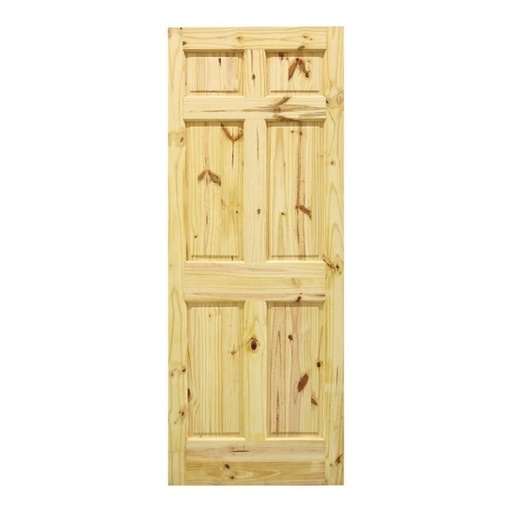 [T9-0902] PUERTA RADIATA CON NUDO 85 CM SM
