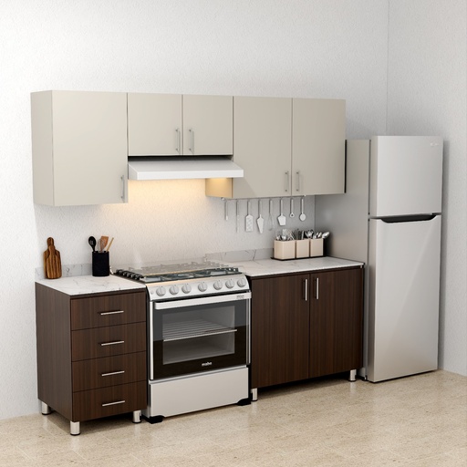 [CC-2007372] DIY COMBO DE COCINA 2 CAJONES NOGAL TERRACOTA