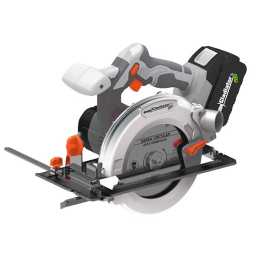 [F8-221017] SIERRA CIRCULAR INALAMBRICA CON BATERIA (GLP 6 1/2 18V - 1B3AHSC807/18K1) GLADIADOR