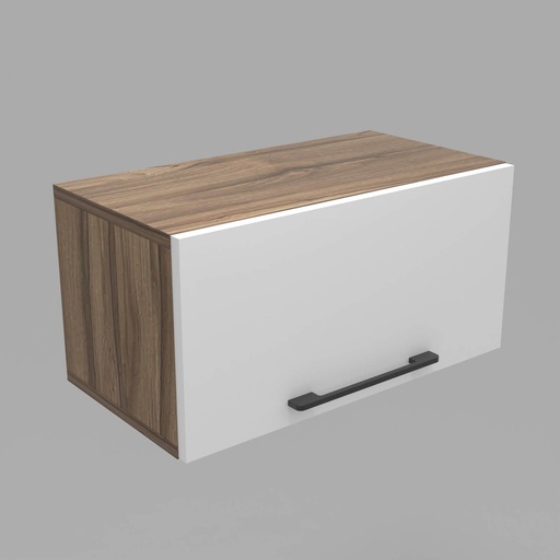 [CCMO-31] Modulo LDT 25x50x25 + puerta horizontal nogal terracota/blanco