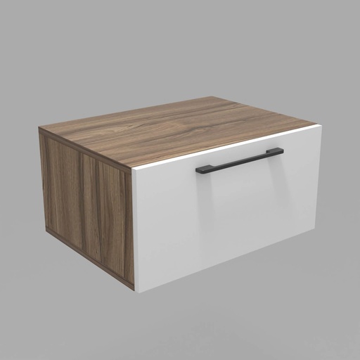 [CCMO-9] Modulo LDT 50x25x36 + gaveta nogal terracota/blanco