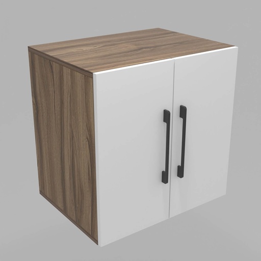 [CCMO-18] Modulo LDT 50x50x36 + 2 puertas nogal terracota/blanco