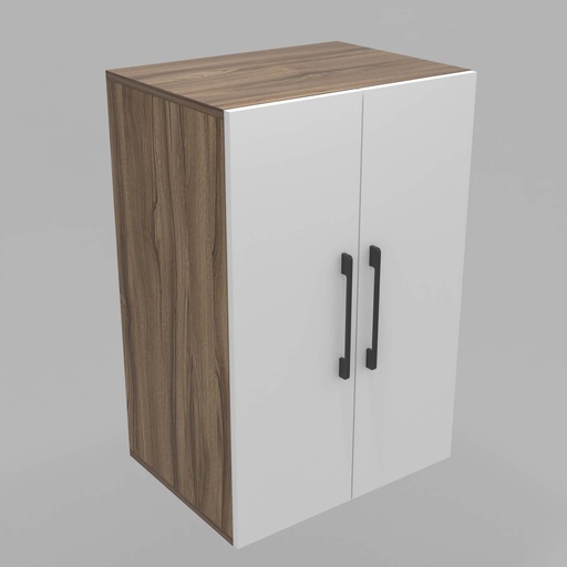 [CCMO-1] Modulo LDT 50x75x36 + 2 puertas nogal terracota/blanco