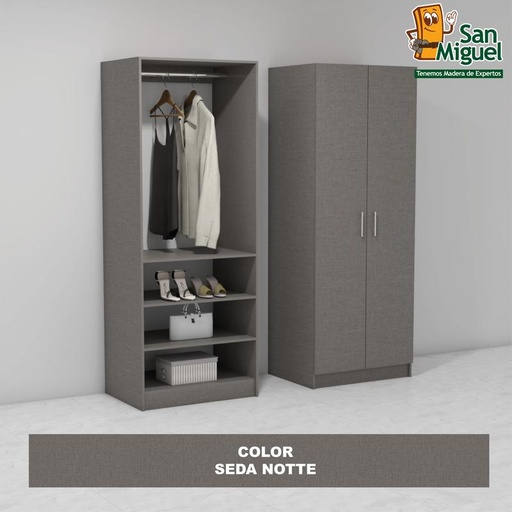[CCCL-1209] DIY CLOSET 1 COLGADOR 3 ENTREPAÑOS ANCHO 80  SEDA NOTTE