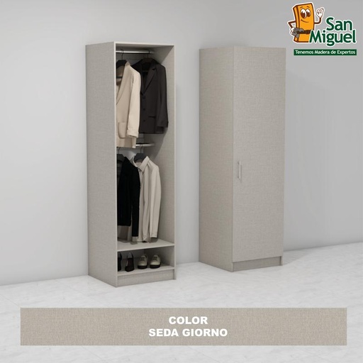 [CCCL-1306] DIY CLOSET 2 COLGADORES ANCHO 60 + PUERTA  SEDA GIORNO
