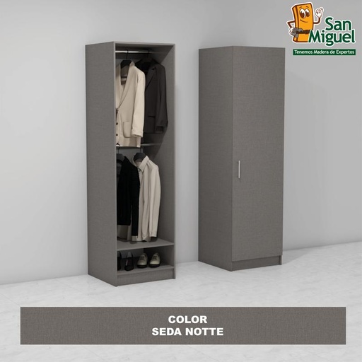[CCCL-1309] DIY CLOSET 2 COLGADORES ANCHO 60 + PUERTA  SEDA NOTTE