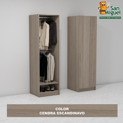 [CCCL-1310] DIY CLOSET 2 COLGADORES ANCHO 60 + PUERTA  ESCANDINAVO