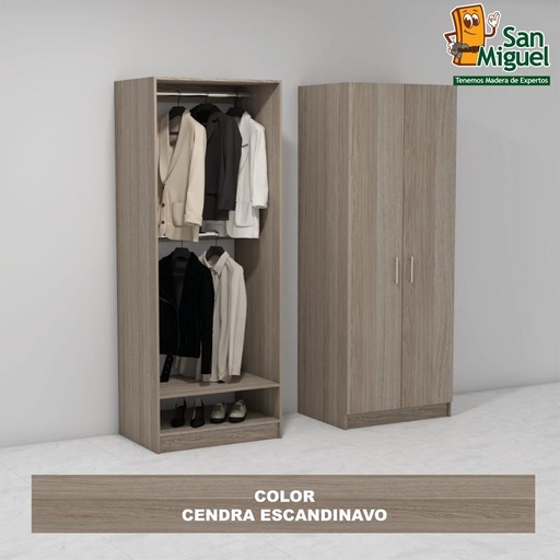[CCCL-1610] DIY CLOSET 2 COLGADORES ANCHO 80  ESCANDINAVO