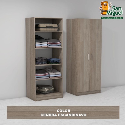 [CCCL-2410] DIY CLOSET 5 ENTREPAÑOS ANCHO 80  ESCANDINAVO